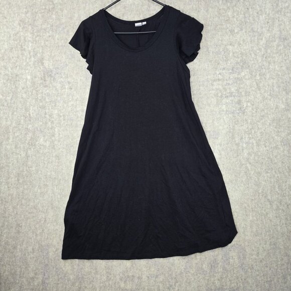 Gap Black Short Sleeve Dress M - Picture 1 of 5